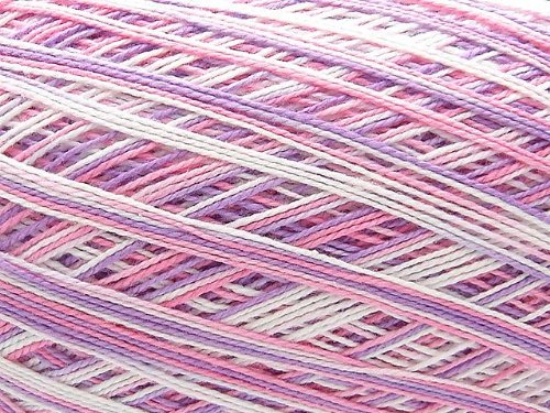 Free Ship Variegated Pink Lavender Size 10 Crochet Cotton Thread Yarn Knitting. 100% Mercerized