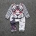Lovely Newborn Kids Baby Boy Girl Infant Tiger Print Jumpsuit Rompers (Size:9M, Gray)