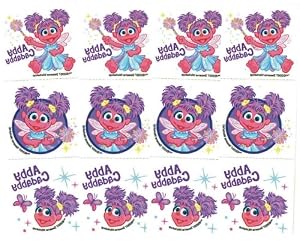 12 Sesame Street Abby Cadabby Temporary Tattoos