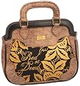 Red Or Dead Womens Hallina 02 Printed Canvas Snakeskin Grab Bag