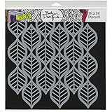 Crafters Workshop Template, 12 by 12-Inch, Art Deco Leaves