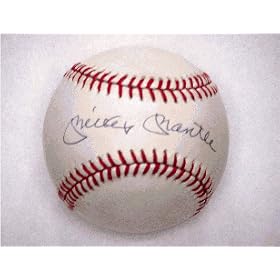 Mickey Mantle Hand Signed AL Baseball