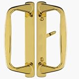 Aspen Zinc Die-Cast Sliding Glass Door Handle in Polished Brass Finish