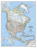 North America Wall Map Laminated