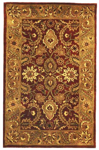 Safavieh Classic CL244A Burgundy 5' x 8' Handmade Wool Area Rug