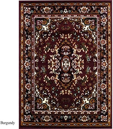Large Traditiona Persian Style Carpet Traditional Oriental Area Rug 200 (5'2" X 6'11") BURGUNDY
