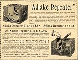 1899 Ad Adams Westlake Adlake Antique Repeater Camera Metal Shutter Photography - Original Print Ad