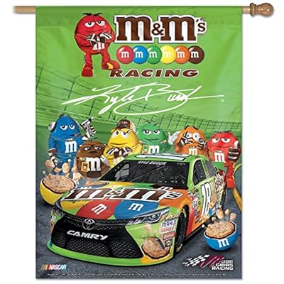 NASCAR Kyle Busch Vertical Flag, 27 x 37", Multicolor