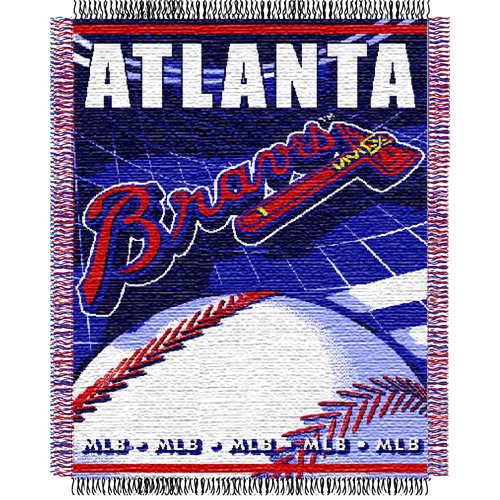 Atlanta Braves MLB Triple Woven Jacquard Throw (MLB Series) (48x60