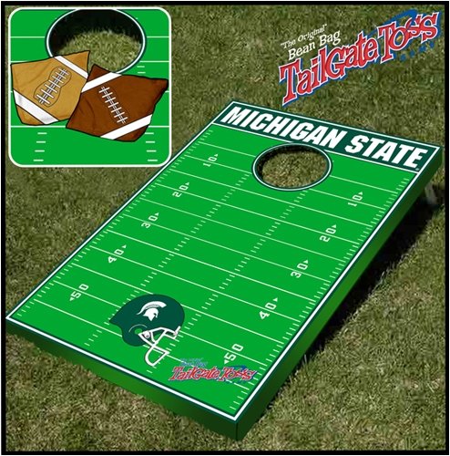 Michigan State Spartans NCAA Football Field Bean Bag Toss Game