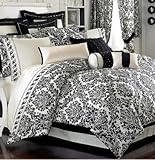 IMAGE OF Waterford Linens, Sheffield Queen Fitted Sheet, Sheffield Black