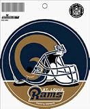 ST. LOUIS RAMS 5 INCH ROUND DECAL.
