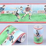 LoveFaye サッカー野郎自己接着壁紙ボーダーズ家庭装飾品 DIY 簡単 貼付シール 防水
