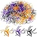 Boao 120 Pieces Spider Rings Plastic Cupcake Topper Halloween Party Favors (Multicolor)