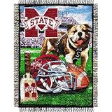 Mississippi State Bulldogs Home Field Advantage Woven Tapestry Throw Blanket - NCAA College
