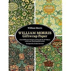 William Morris Giftwrap Paper: 4 Different Designs on Four 18"X24" Sheets with Four Matching Gift Cards (Giftwrap--4 Sheets, 4 Designs)