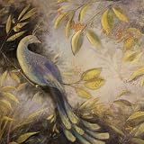 01157 Canvas Art Home Decor Giclee Painting Peacock Fresco by Pamela Francisco