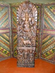 Lord Ganesha Statue Lifesize Handcarved Dancing Ganesh Sculpture 81 Inch