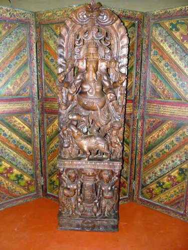 Lord Ganesha Statue Lifesize Handcarved Dancing Ganesh Sculpture 81 Inch