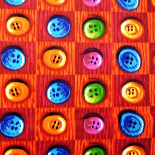 Picture of Cozy SheetWorld Fitted Pack N Play (Graco) Sheet - Buttons Galore - Made In USA pp2739-w661 (Playard Bedding)