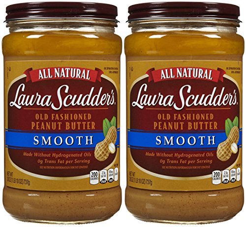 Laura Scudder's Natural Creamy Peanut Butter - 26 oz - 2 Pack