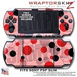 Lots of Dots Red on Pink WraptorSkinz Skin and Screen Protector Kit fits So ....