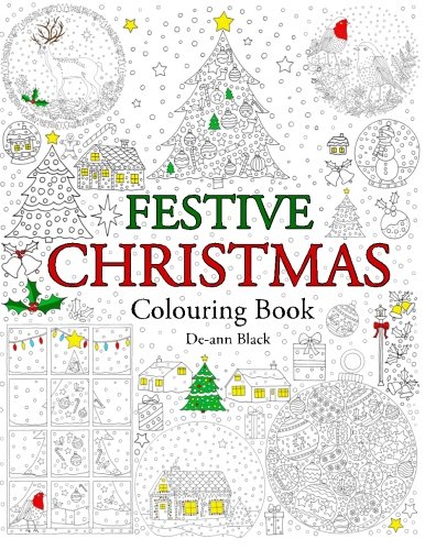 Festive Christmas: Colouring Book