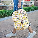 リュックサック バックパック アウトドア 絵文字 大容量 通学 遠足 旅行 お出掛け カジュアル デイパック 男女兼用 (ホワイト)