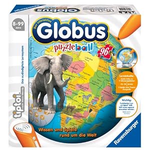 Ravensburger 00515 - tiptoi: Interaktiver Globus puzzleball  (ohne Stift)