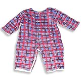 SnoPea - Newborn/Infant Baby Girls Long Sleeved Quilted Coverall, Blue, Red