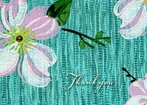 Wall Flowers Thank You Cards