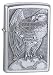 Zippo Harley-Davidson Full Faced Eagle Emblem Lighter (Silver, 5 1/2 x 3 1/2 cm)