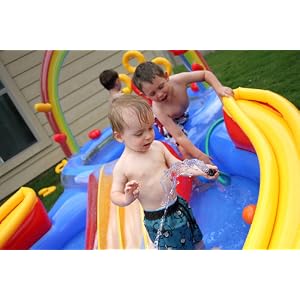Intex 117-by-76-by-53-Inch Rainbow Ring Pool Play Center