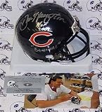 Dan Hampton Autographed/Hand Signed Chicago Bears Mini Helmet with HOF & Danimal Inscription