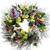 Large spring bulb wreath