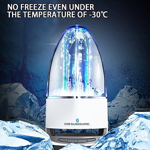 Domon® LED Music Fountain Dancing Water Bluetooth Speaker Colorful Light and Water Show Mini Subwoofer Speaker (Gray)