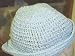 Ht78, Hand Crocheted Blue Rayon Cotton Gimp Children and Teens Floppy Hat