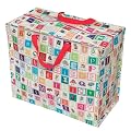 Vintage Alphabet Jumbo Recycled Storage Bag
