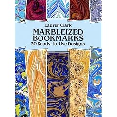 Marbleized Bookmarks: 30 Ready-to-Use Designs (Large-Format Bookmarks)