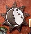 Decorative Metal Sun, Moon and Stars Mirror Wall D&eacute;cor