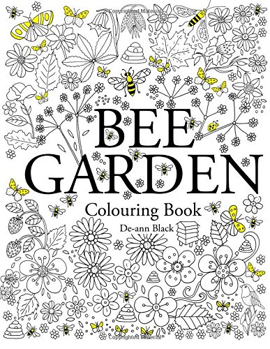 bee garden colouring book