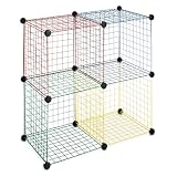 Whitmor  6256-978  Storage Cubes, 1 Each Red Blue Green and Yellow