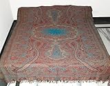 Bedspread bed sheet in Paisley Design Not Printed Size: 108 X 86 Inches