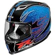 Icon Claymore Suzuki Men's Airframe Street Bike Racing Motorcycle Helmet - Blue