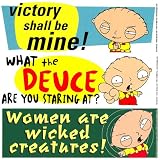 Family Guy Bumper Sticker Set - Set of 3 Stewie Quotes