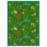 Scribbles Rug - Green (5'4x7'8 Rectangle)