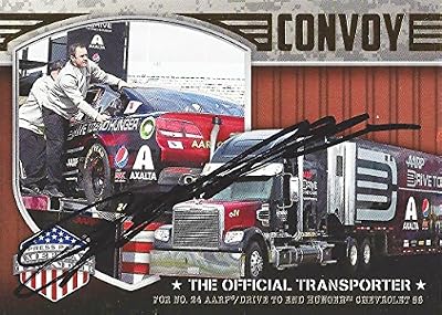 AUTOGRAPHED Jeff Gordon 2014 Wheels American Thunder Racing CONVOY (#24 The Official Transporter) Signed Collectible NASCAR Trading Card with COA