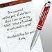 Nurse Gift Pen With Engraved Messaged - 3-In-1 Metal Ballpoint Pen, Tablet and Phone Stylus, And LED Flashlight - Red - By SyPen
