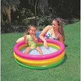 SUNSET GLOW BABY POOL 34X10 3 RING KIDDIE POOL