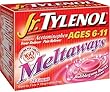 Tylenol Jr. Acetaminophen, Ages 6-11 (160 mg), Bubblegum Burst Flavor, 24-Count Meltaways (Pack of 4)
